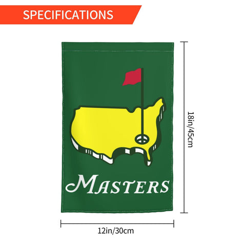 YISPA Golf Garden Flag on flag stand, easy display for curb appeal