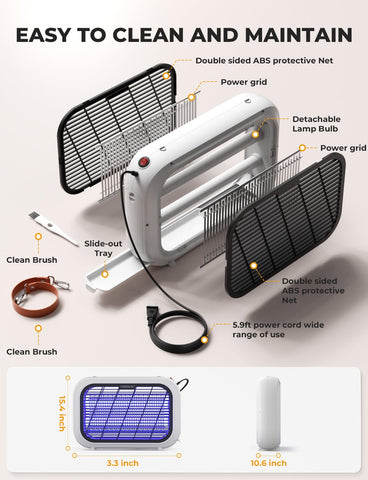 YISSVIC 20W indoor bug zapper in kitchen/dining area reduces nuisance