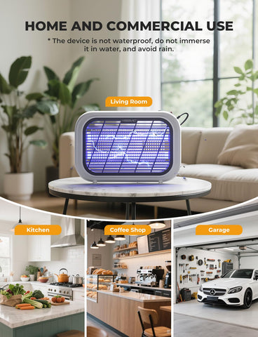 YISSVIC 20W indoor bug zapper with collection tray for easy disposal