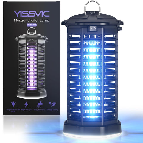 YISSVIC bug zapper exterior use with dual attract lights attracts pests away from guests
