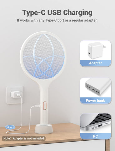 YISSVIC electric zapper kills bugs instantly with minimal effort.