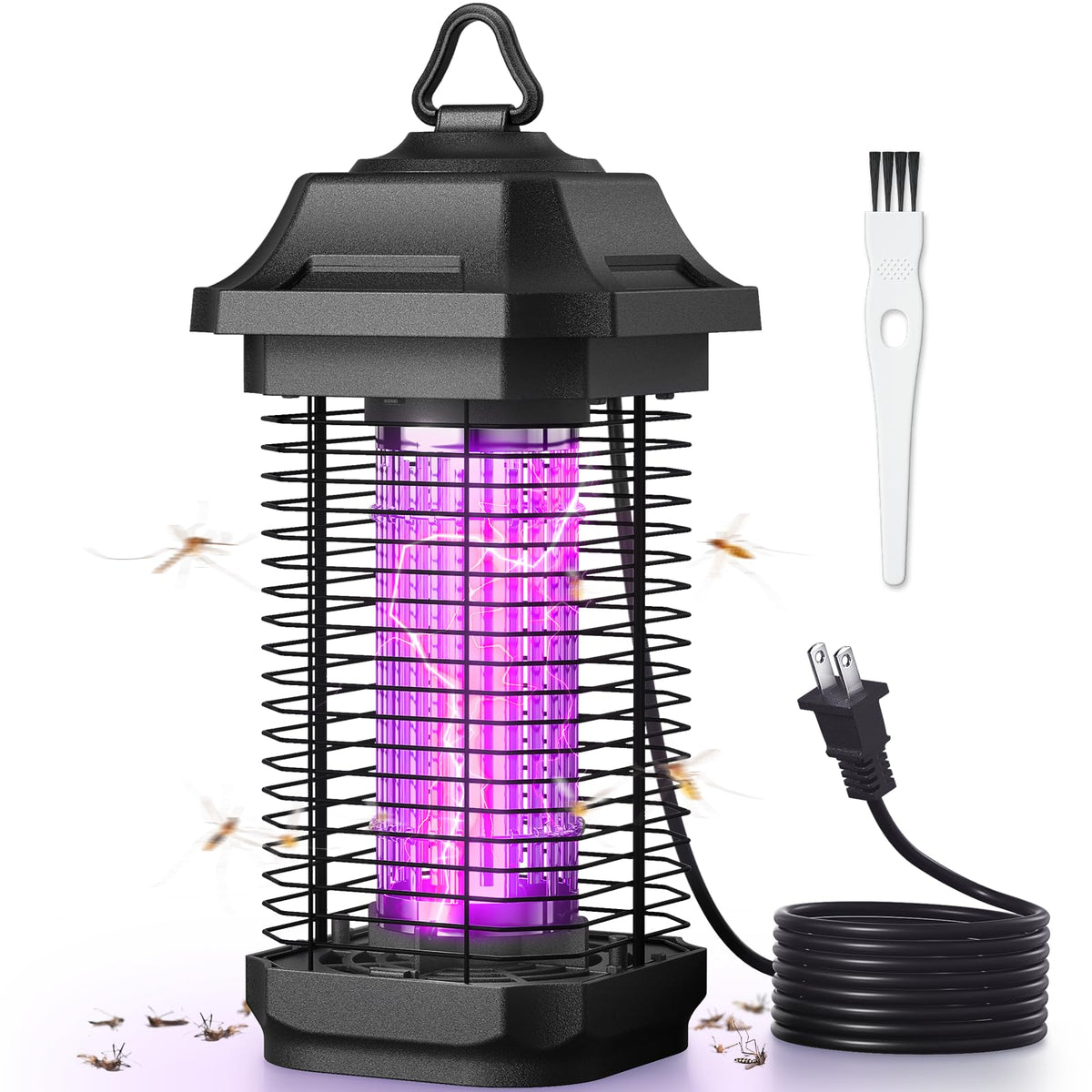 YISSVIC LED bug zapper indoors in a living room for quiet pest control