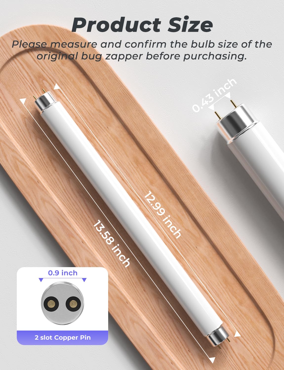 YISSVIC two-pack bug zapper bulbs for convenient replacement.