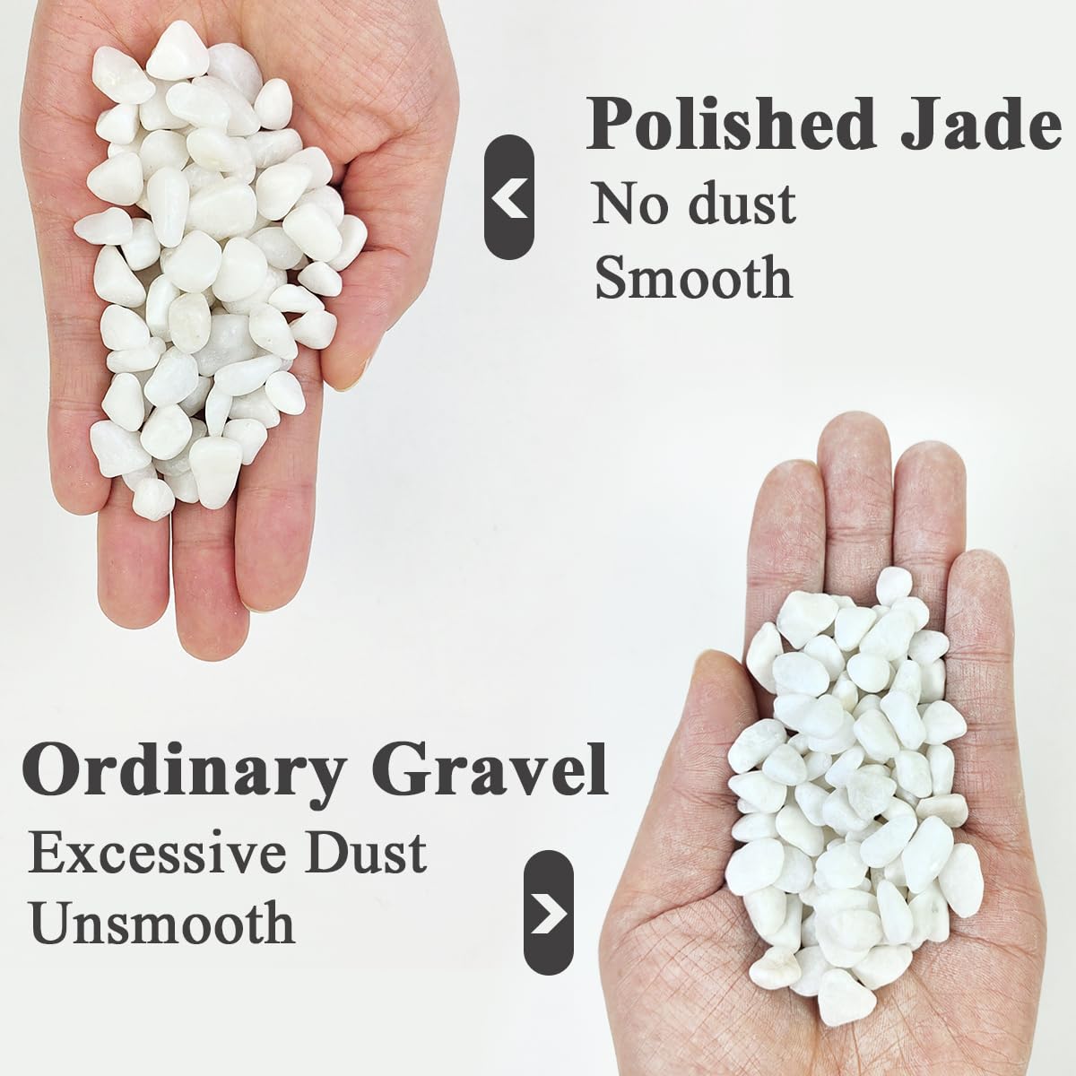 YISZM cactus gravel 3/8-inch pebbles ideal for plant toppers and drainage.