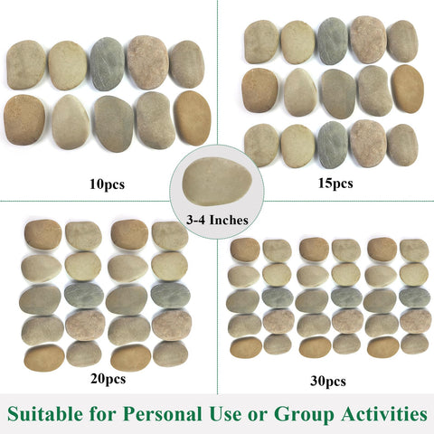 YISZM flat river rocks for DIY crafts and kids' art.