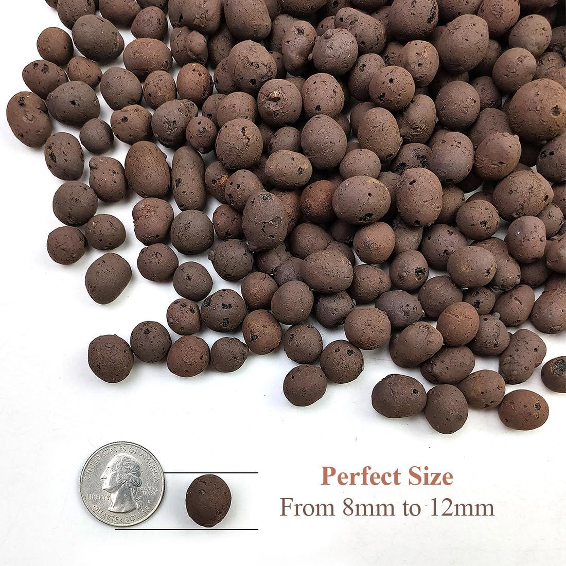 YISZM clay pebbles for hydroponics ensure consistent drainage and root oxygenation.