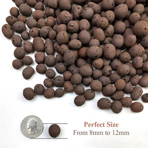 YISZM clay pebbles for hydroponics ensure consistent drainage and root oxygenation.