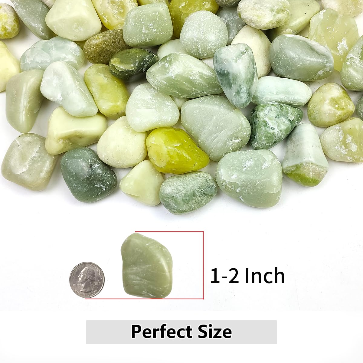 YISZM Jade Pebbles planters and vase filler for indoor displays