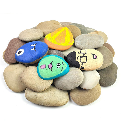 YISZM painting stones in 2-3 inch size for versatile crafts