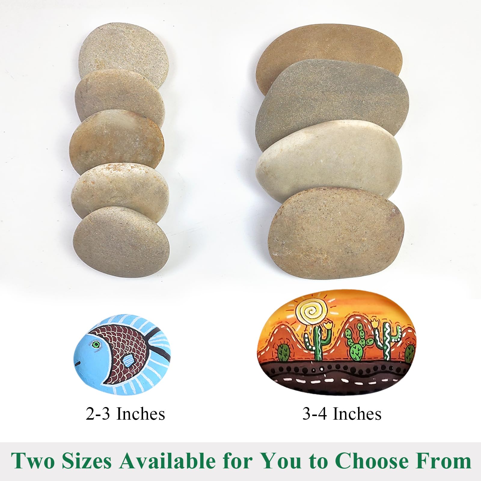 YISZM painting stones in 3-4 inch size for larger artworks