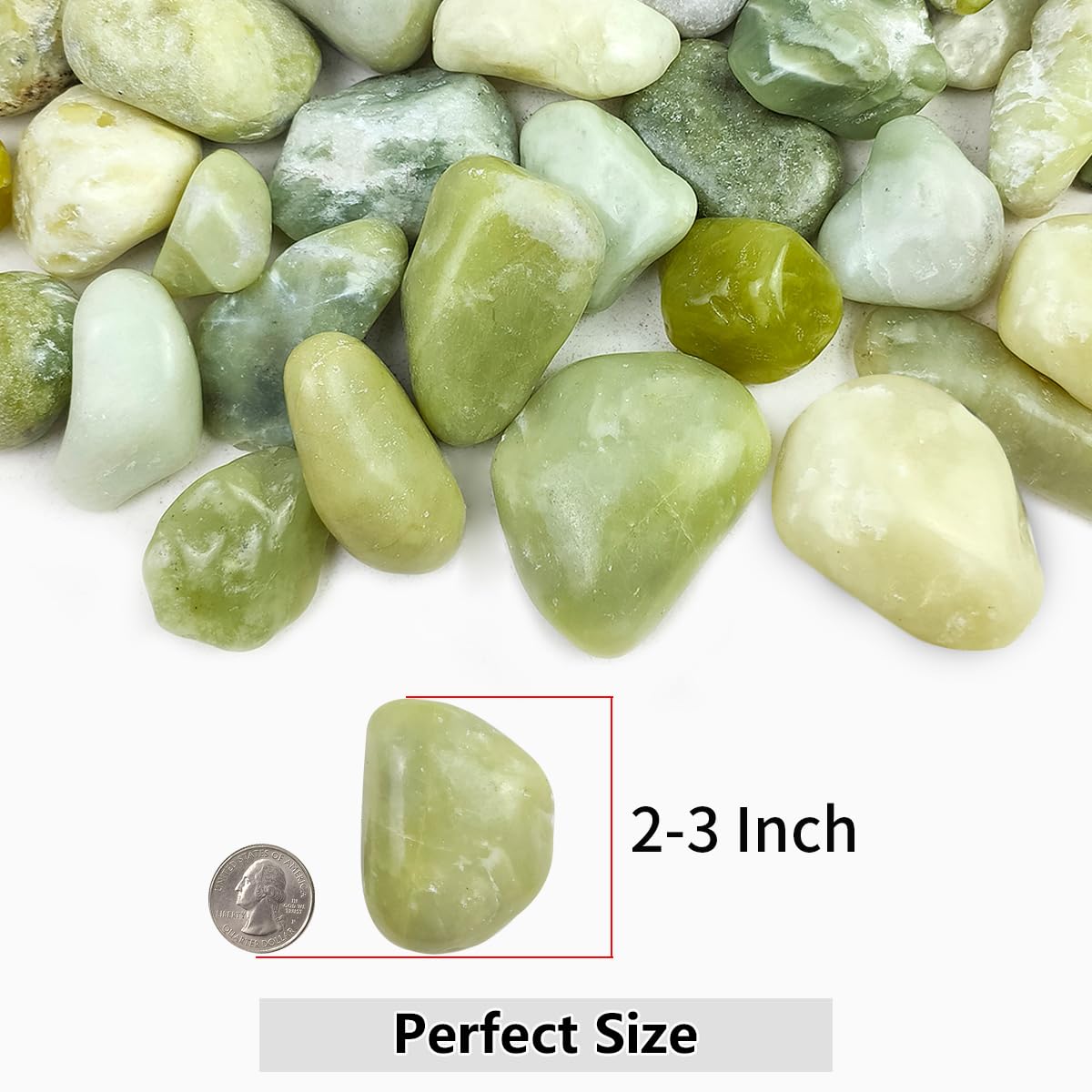 YISZM Natural River Rocks; smooth non-toxic stones for vase fillers and terrariums