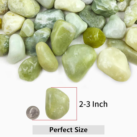 YISZM Natural River Rocks; smooth non-toxic stones for vase fillers and terrariums