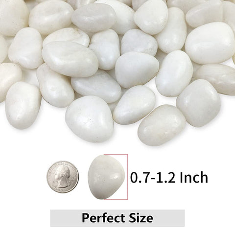 YISZM polished river rocks add natural texture and lasting shine to décor.