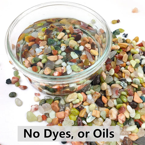 YISZM polished river rocks for planters and outdoor setups