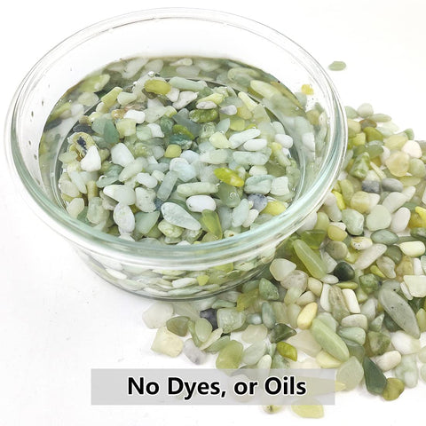 YISZM decorative river rocks brighten vases and gardens with colorfast shine.
