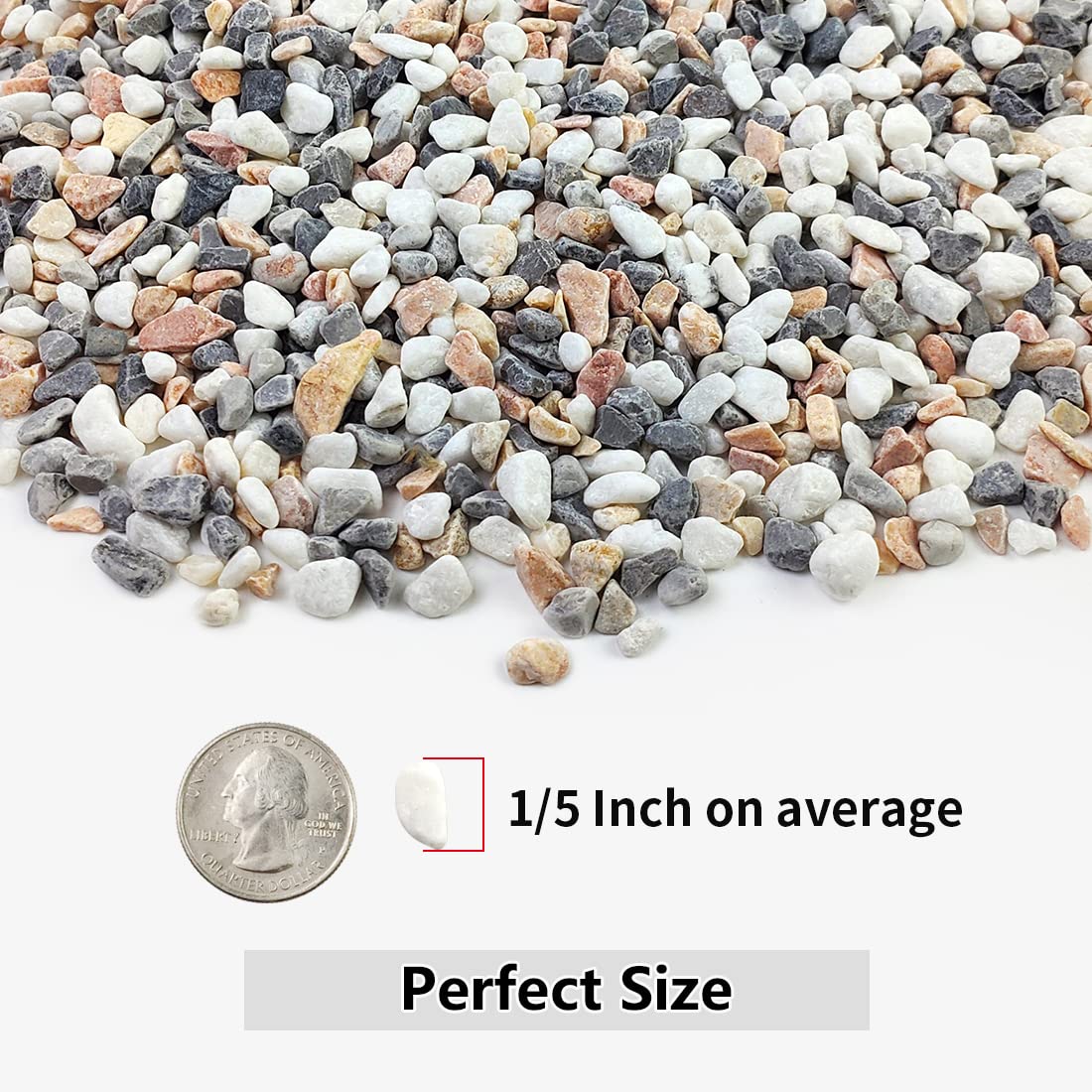 YISZM river rocks for vases decorative and functional