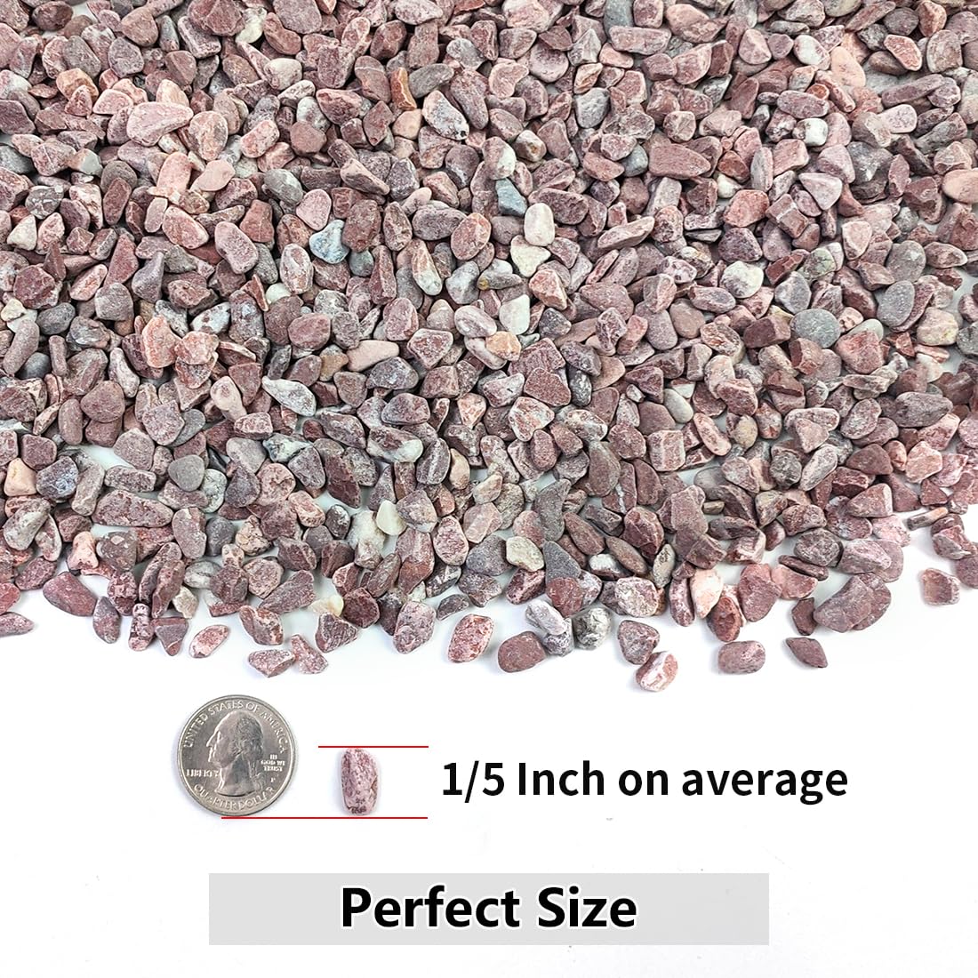 YISZM gravel dry state shows richer color for vases and terrariums