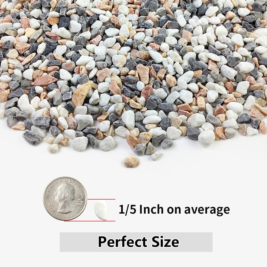 YISZM succulent drainage gravel in a vase providing aesthetic contrast and airflow
