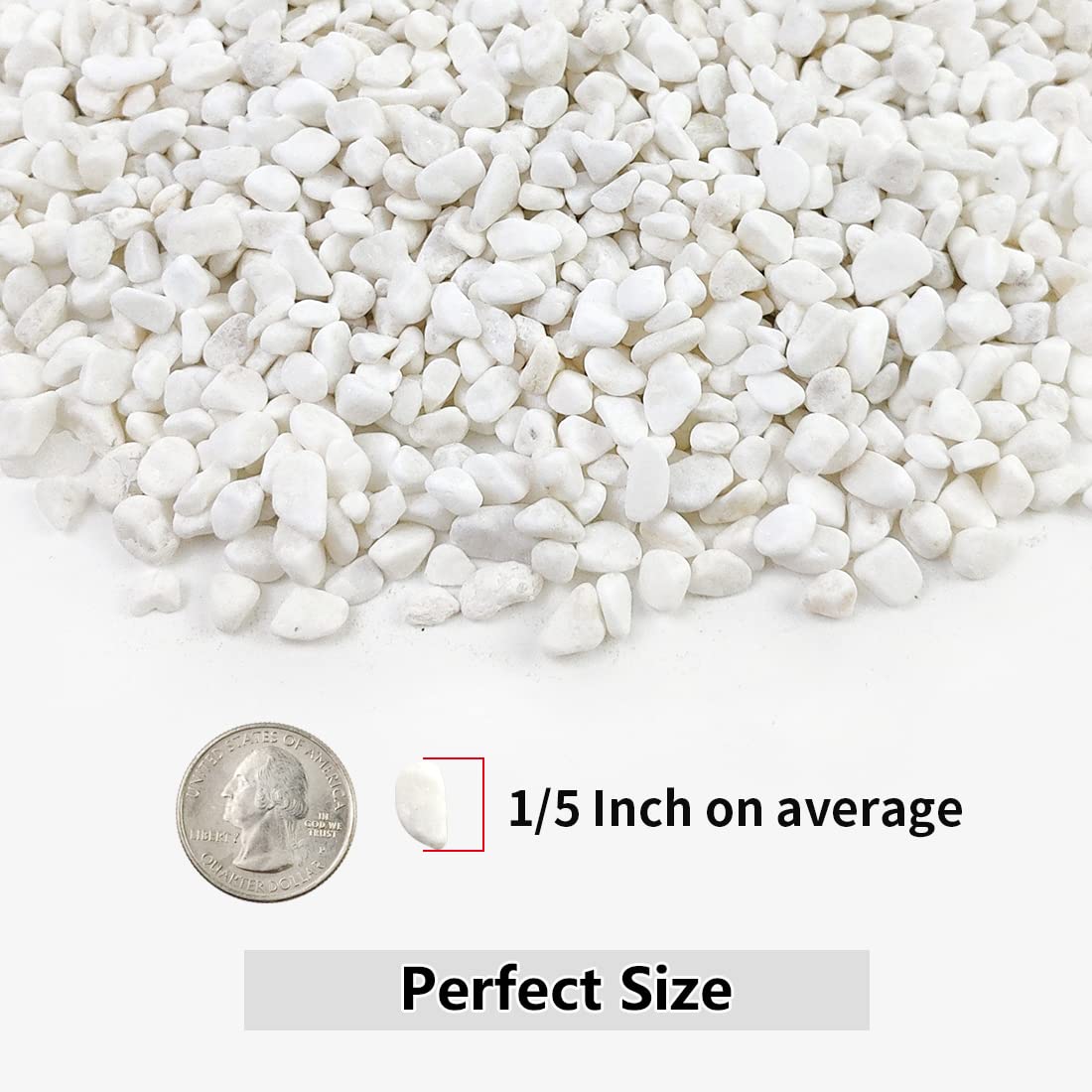 YISZM white natural pebbles in a vase for elegant decor.