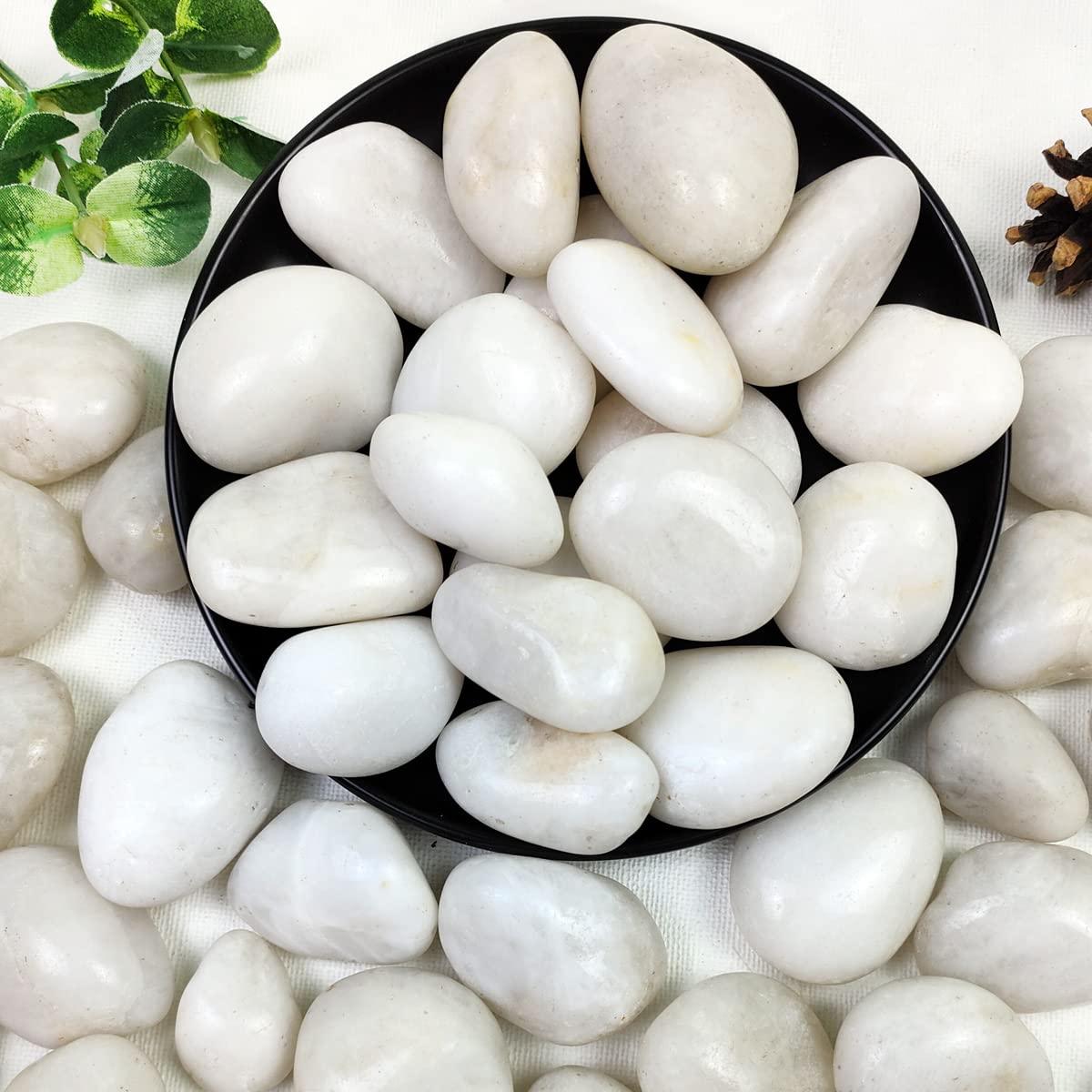 YISZM white river rocks 1-2 inch for planters and decorative displays