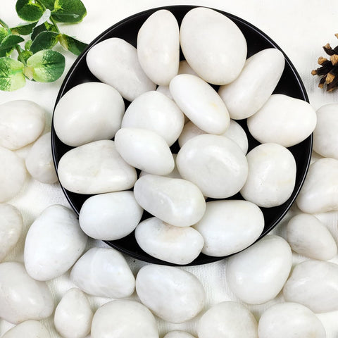 YISZM white river rocks 1-2 inch for decorative planters and indoor landscaping