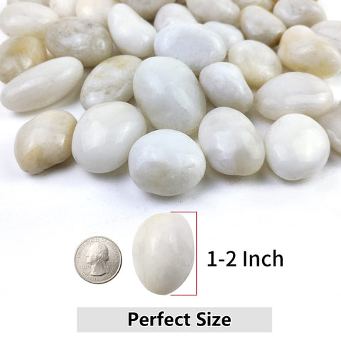 YISZM white river rocks for planters with natural texture and moisture management