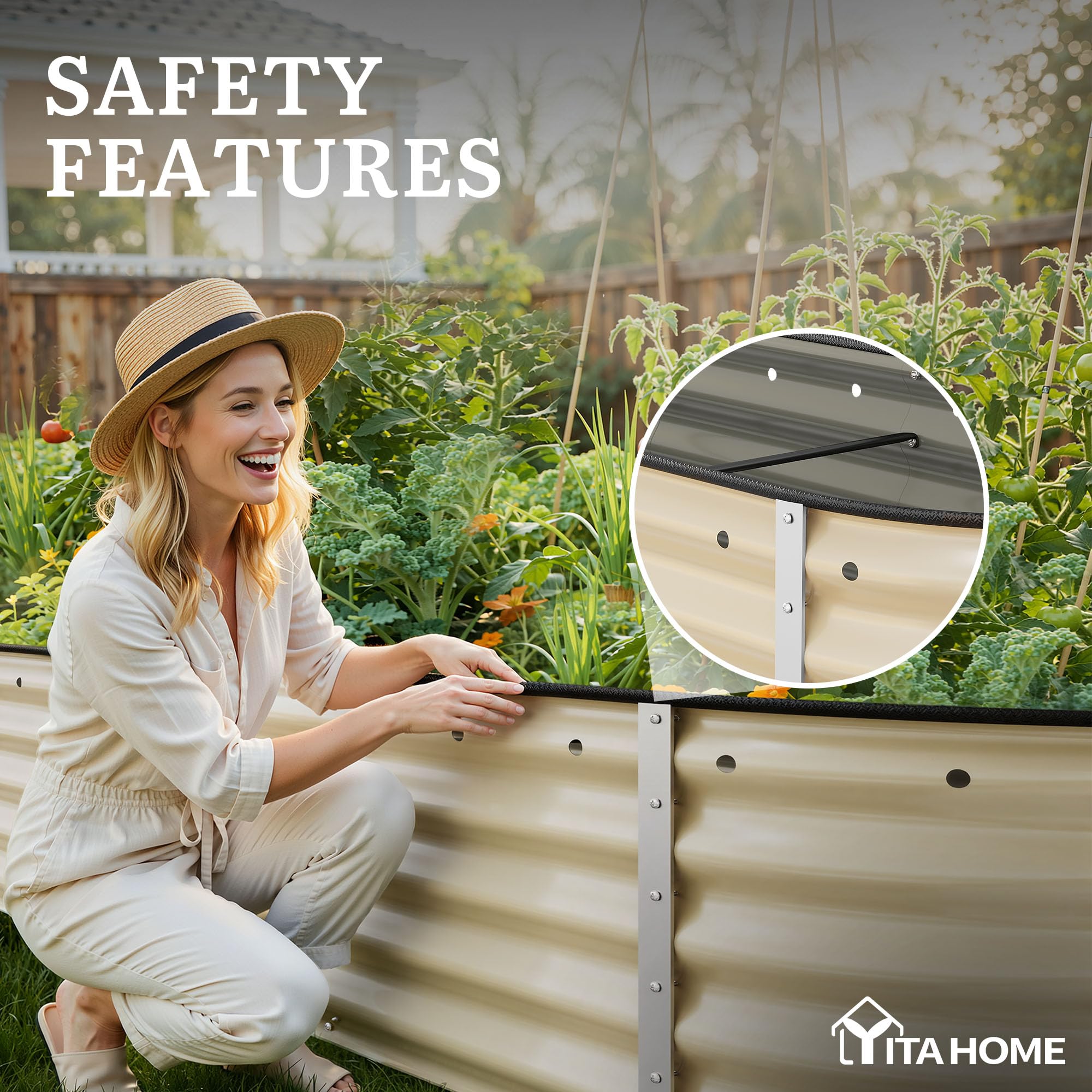 YITAHOME 2ft planting depth suits medium to deep-rooted plants