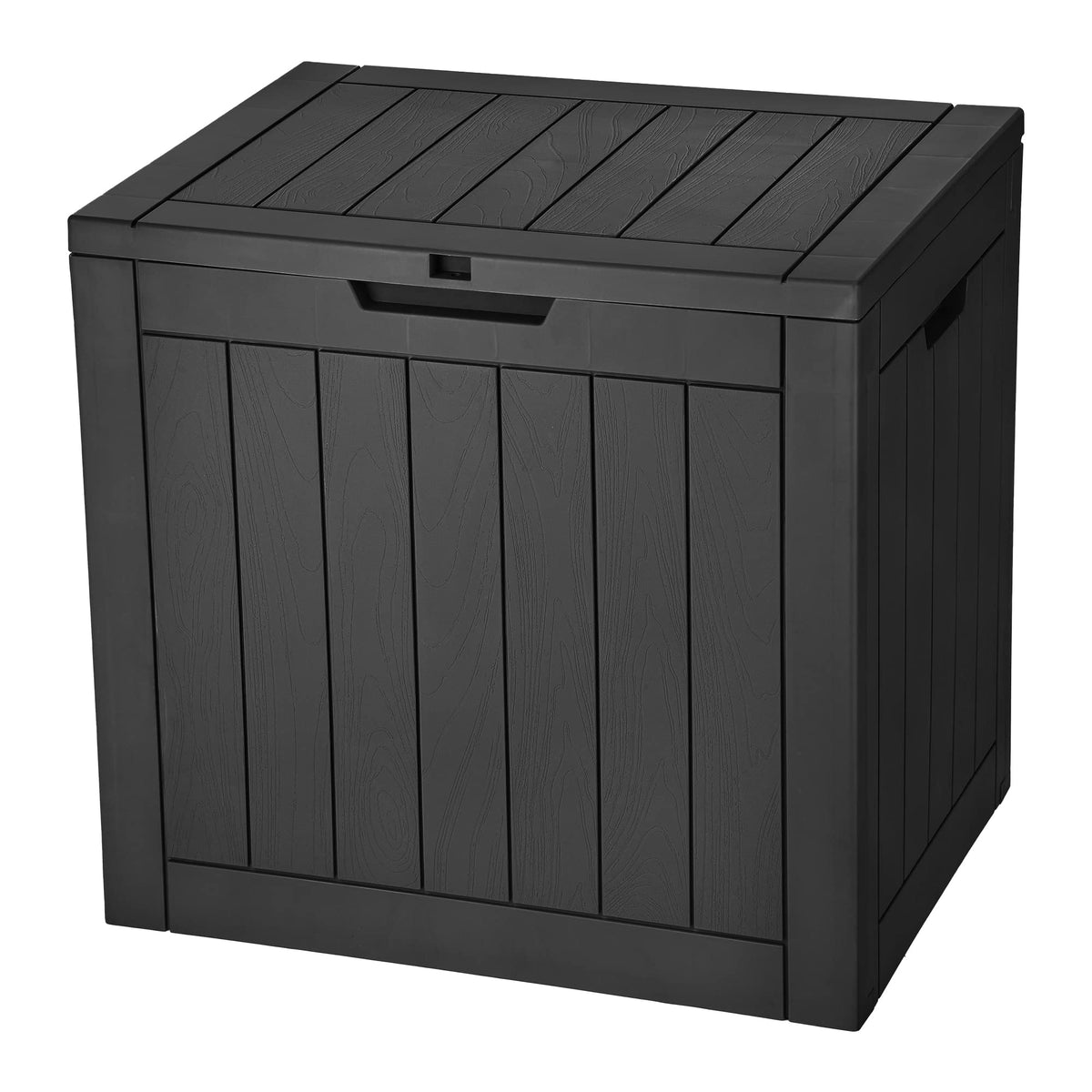 YITAHOME 30 gallon deck box side view showing spacious outdoor storage
