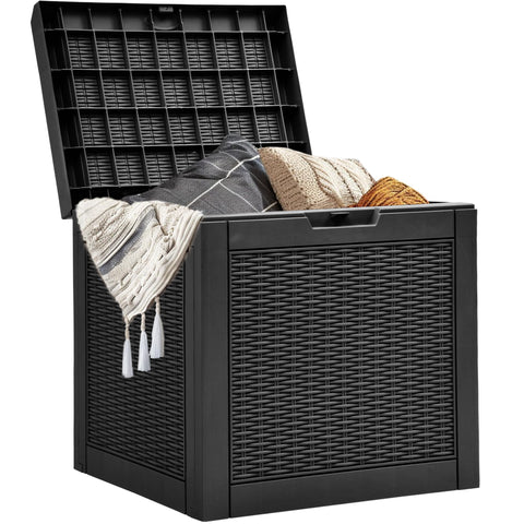 YITAHOME 32-gallon storage box with lid, secure outdoor storage.