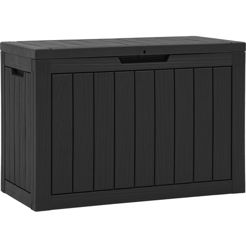 YITAHOME 45gal deck box for outdoor storage keeps cushions dry and organized.