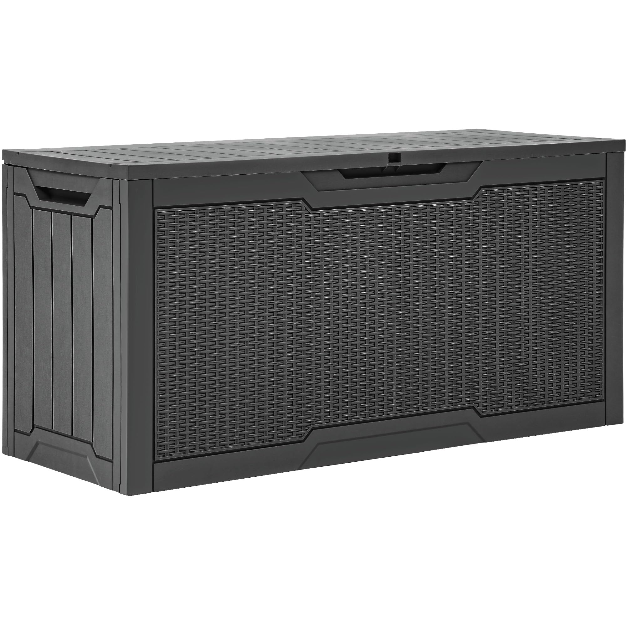 YITAHOME 80-gallon outdoor storage box exterior view keeps cushions protected.