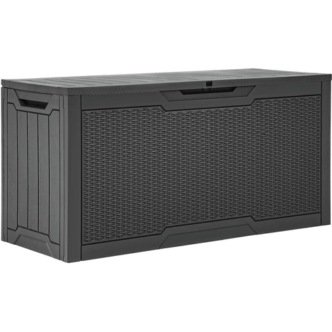 YITAHOME 80-gallon outdoor storage box exterior view keeps cushions protected.