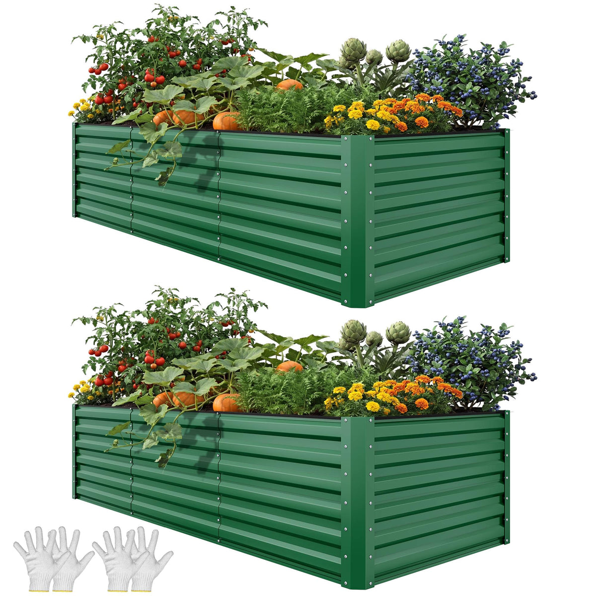 YITAHOME 8x4x2ft raised garden bed panel ideal for flexible vegetable and herb layouts.