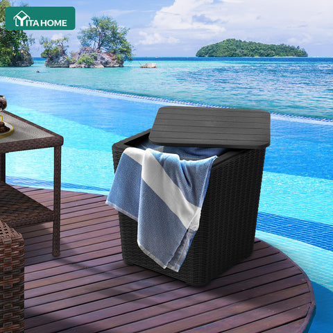 YITAHOME black finish complements any patio decor and seating area