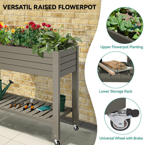 Center divider and water-level feature help monitor soil in real time.