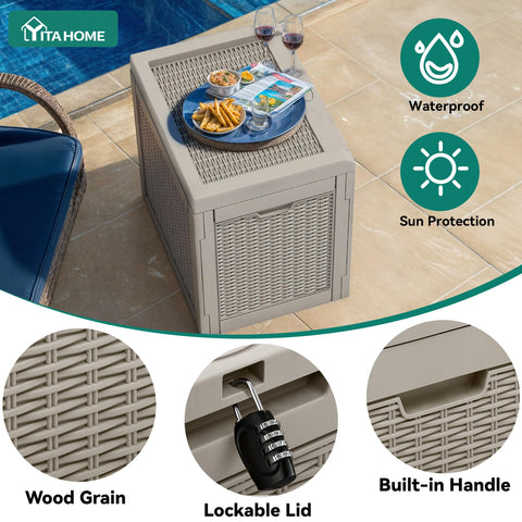 YITAHOME 32-gallon capacity keeps patio cushions organized