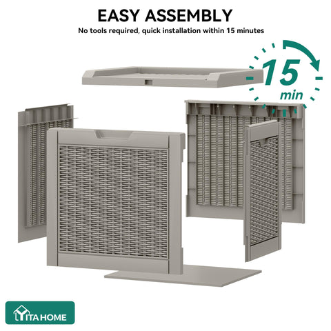 YITAHOME deck box no-tools assembly in minutes