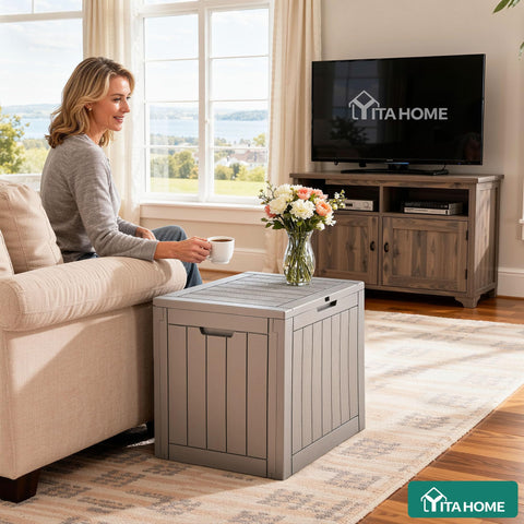 YITAHOME padlock-ready lid keeps items secure outdoors.