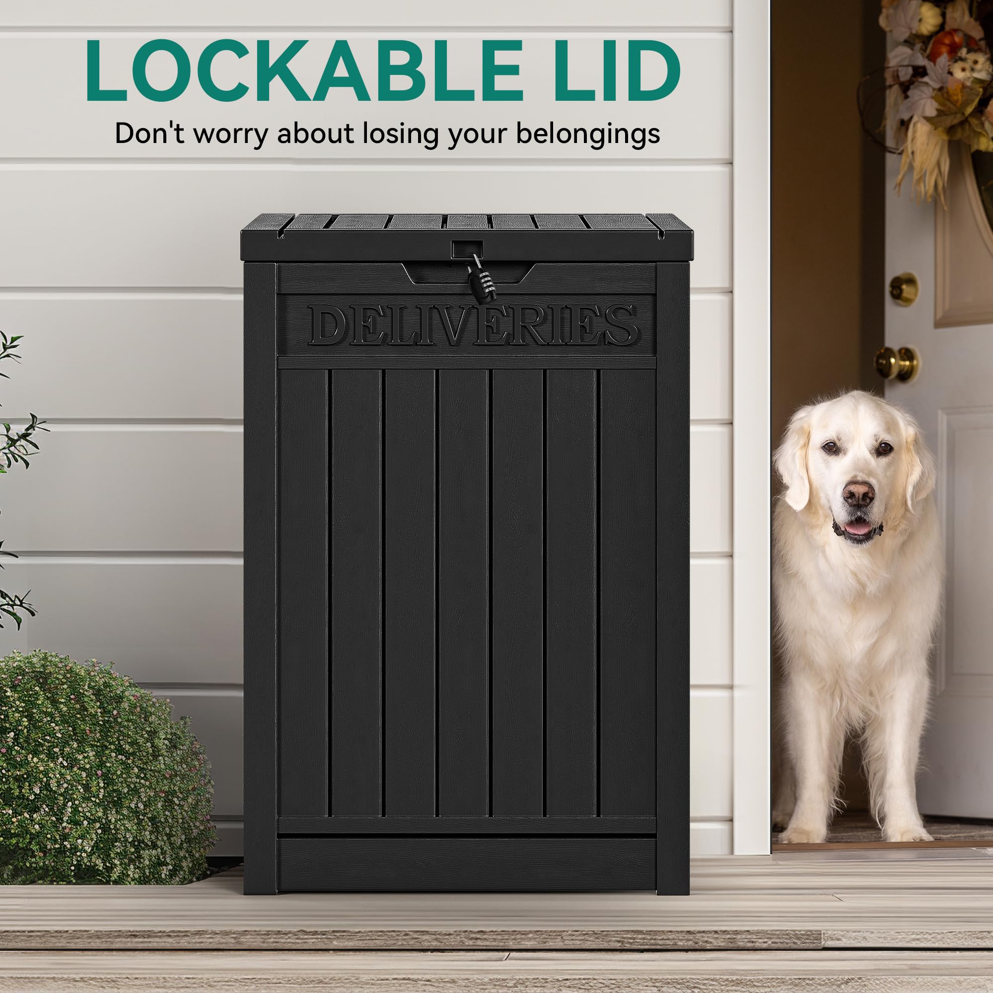 Compact indoor-outdoor storage option by YITAHOME for tools and parcels