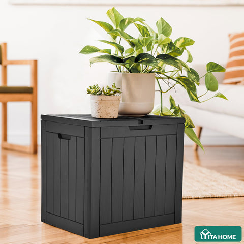 YITAHOME deck box weather-resistance protects contents from rain and sun.