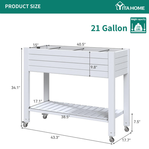 YITAHOME overall dimensions offer spacious capacity for vegetables, herbs, and flowers
