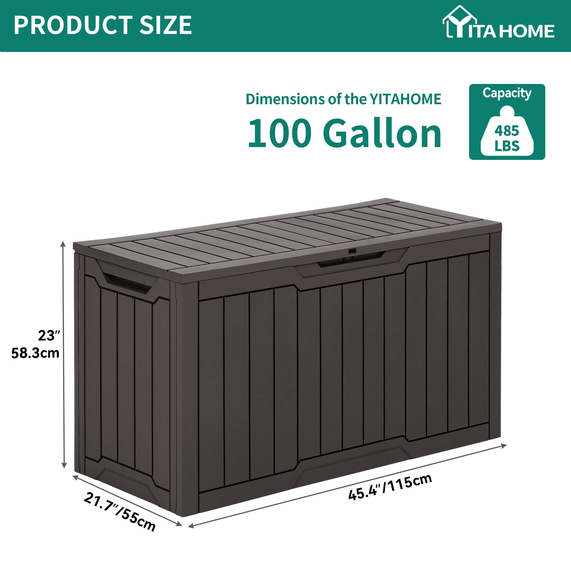Dual side handles allow simple relocation with or without a helper
