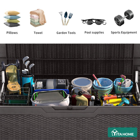 YITAHOME dual side handles simplify moving the box