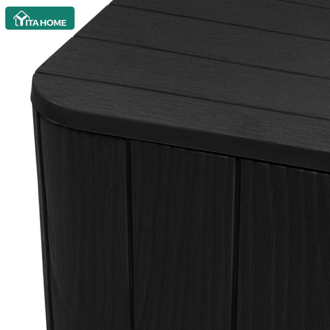 YITAHOME compact storage bench for cushions and decor.