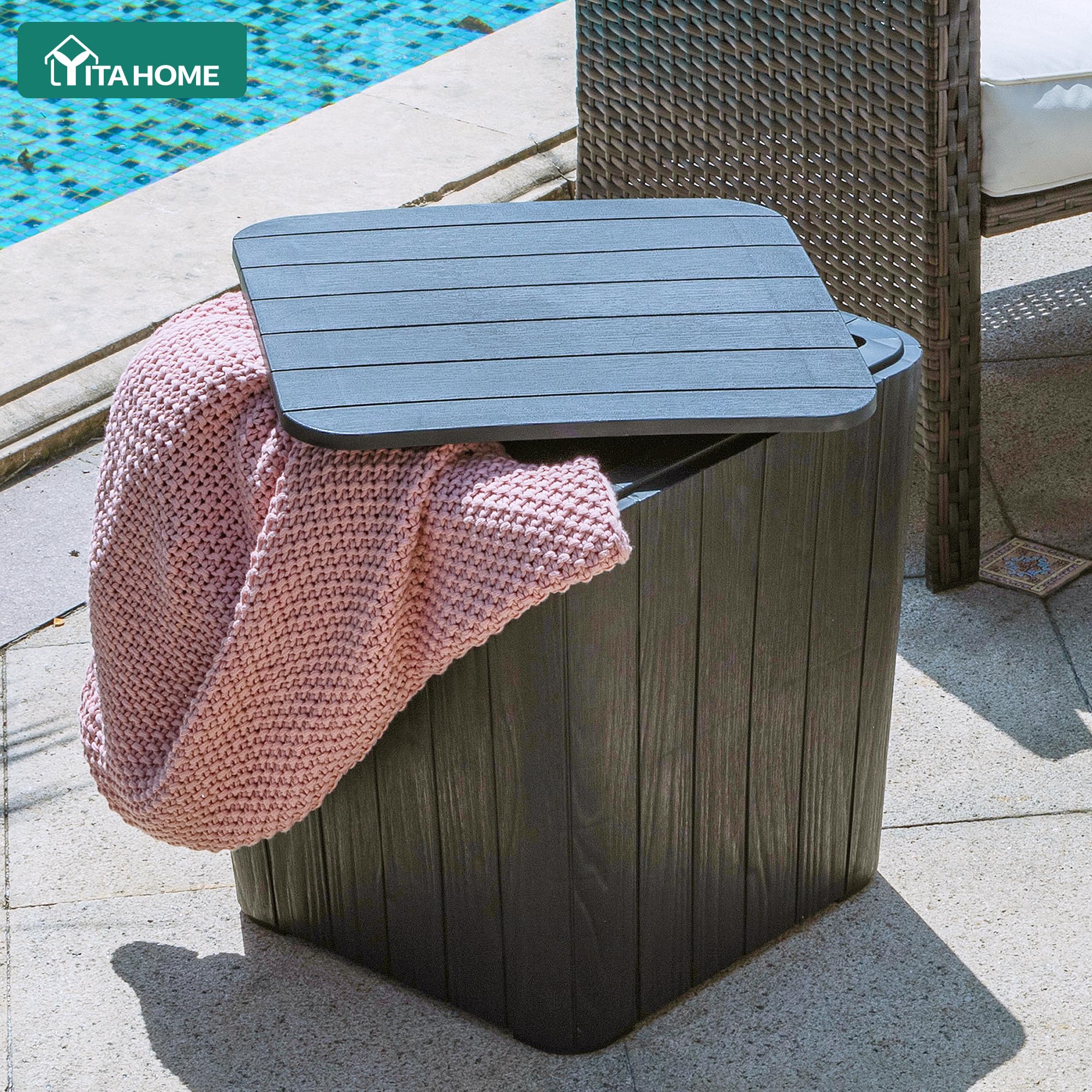 YITAHOME versatile outdoor table doubles as coffee table.