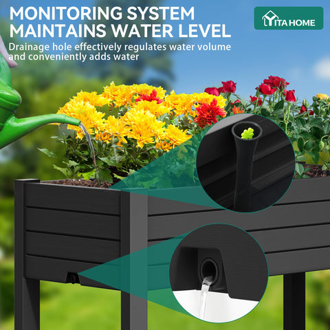 YITAHOME 34-inch height offers comfortable, bending-free gardening