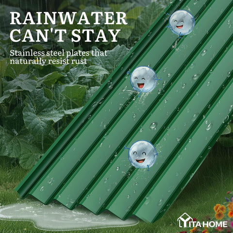YITAHOME galvanized frame with reinforced crossbars for durability.