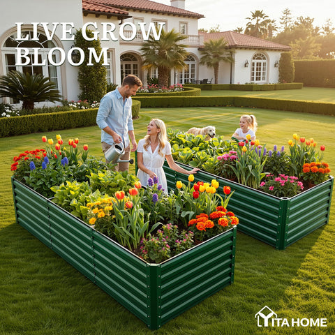 YITAHOME galvanized-steel-panel closeup emphasizes powder coating and safety edges.