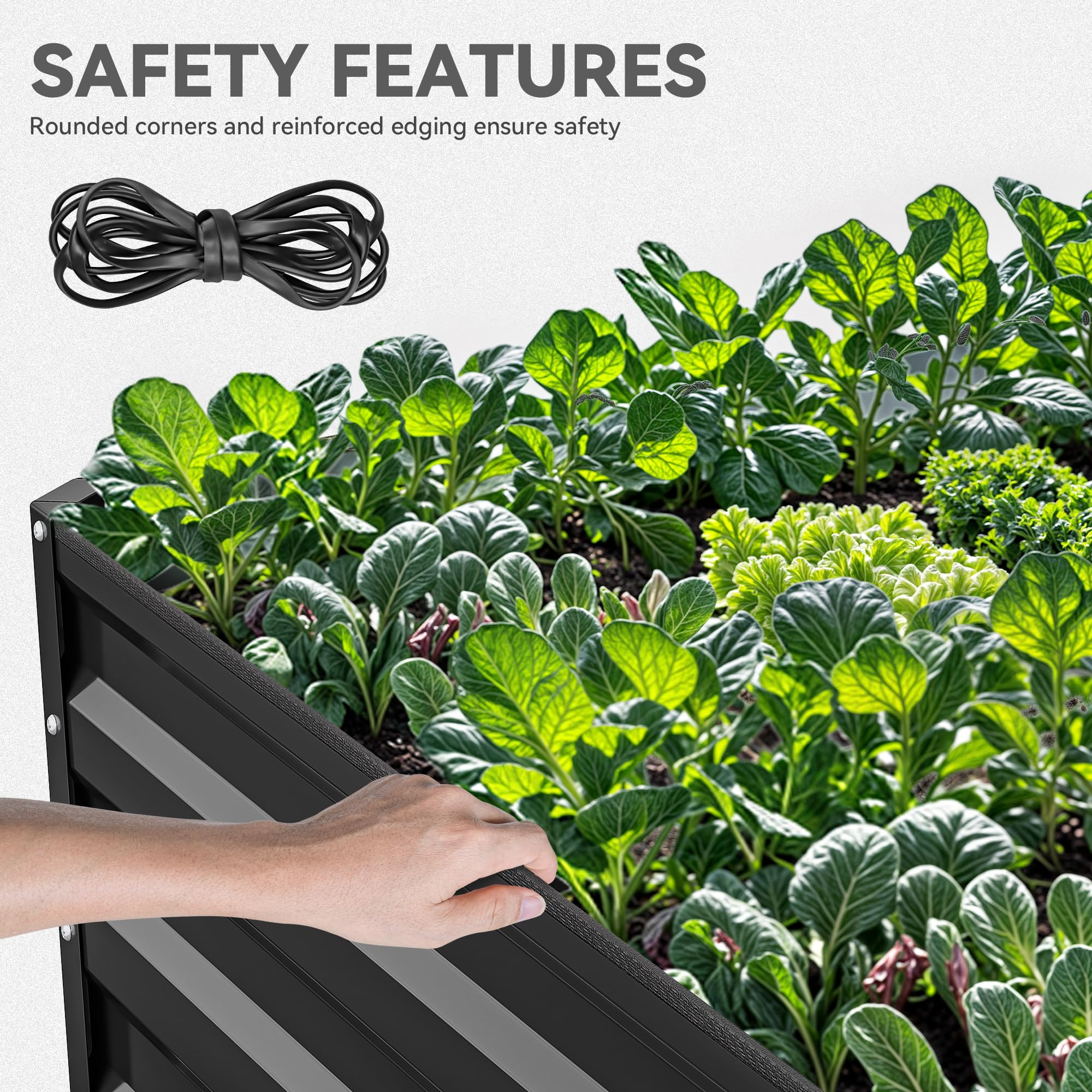 YITAHOME ground stakes provide stability on uneven soil