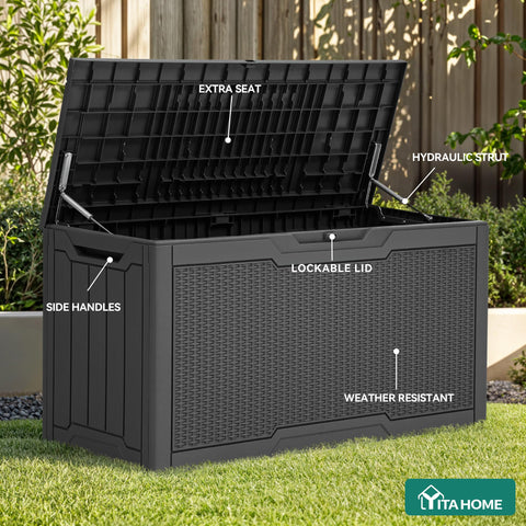 YITAHOME lockable lid close-up highlights secure storage.